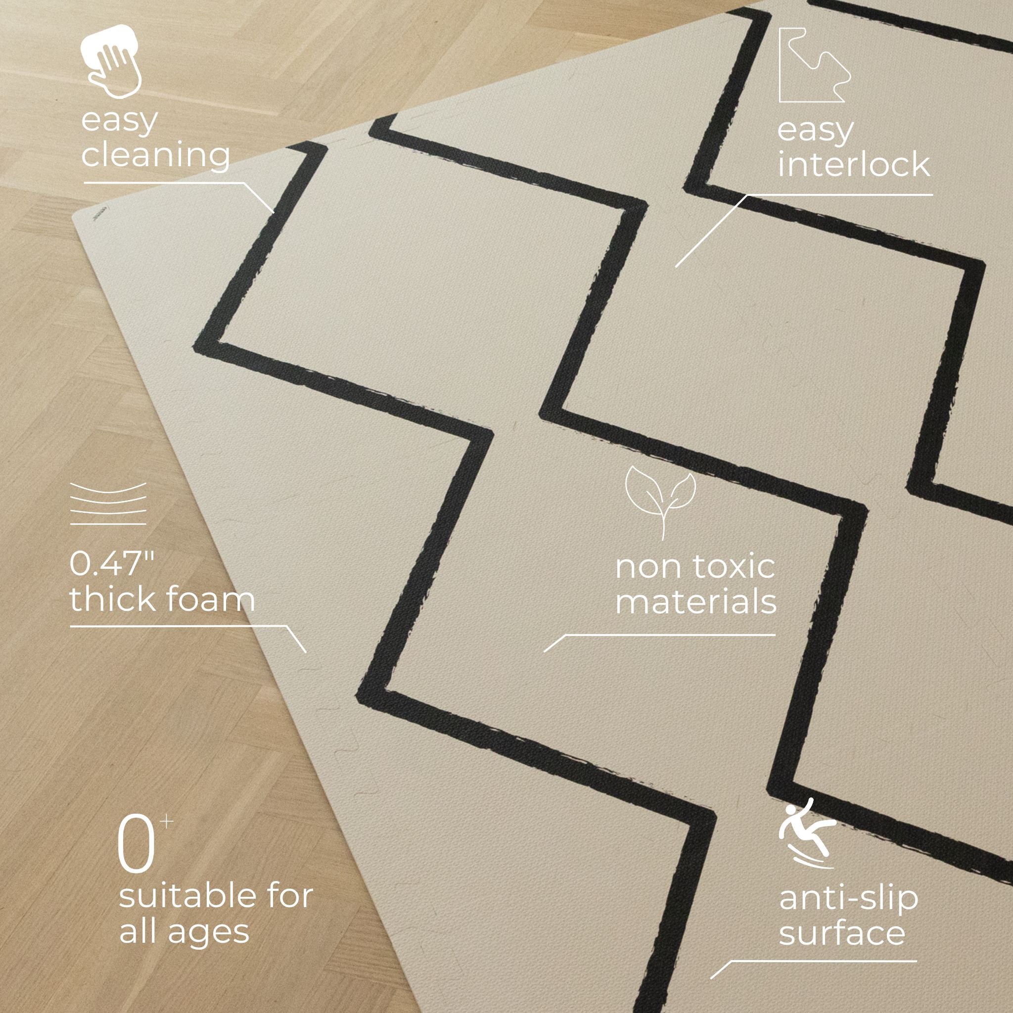 Beni - Ecru - Play Mat | Eeveve